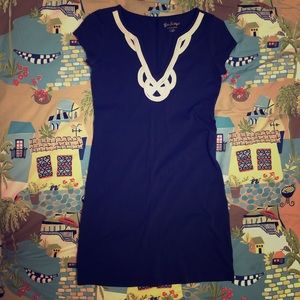 Lilly Pulitzer Brewster dress 100% cotton blue XS